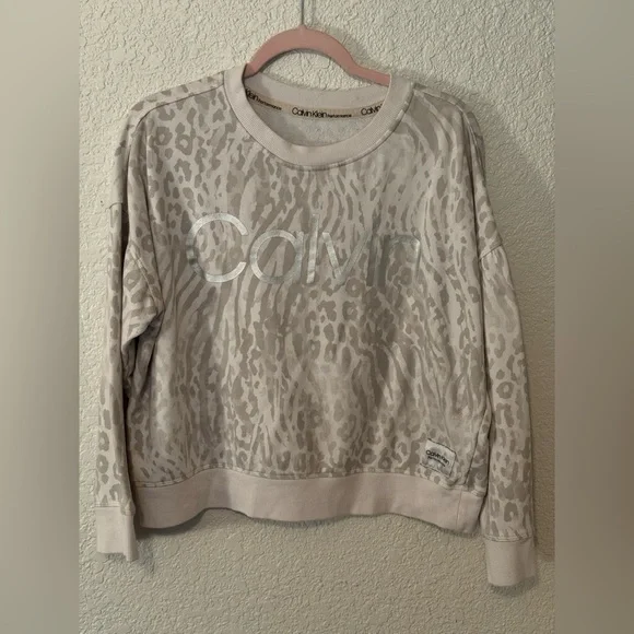 Calvin Klein Performance women's tie-dyed French terry sweatshirt size L - Picture 1 of 3